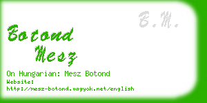 botond mesz business card